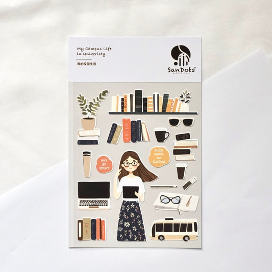 My Campus Life in University | Sticker Sheet