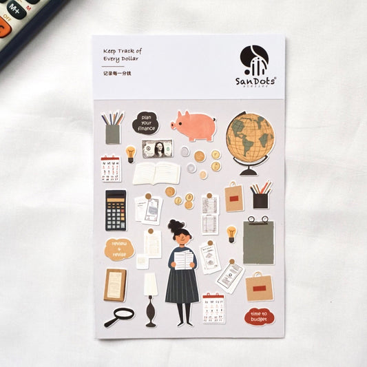 Keep Track of Every Dollar | Sticker Sheet