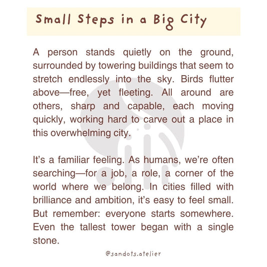 Small Steps in a Big City | Postcard
