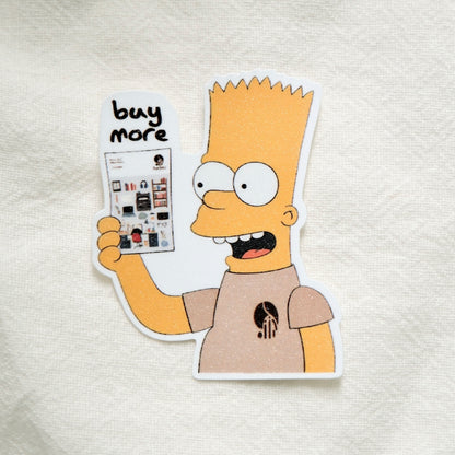 The Simpsons x SanDots Workers (Bart Simpson) | Sticker Flake