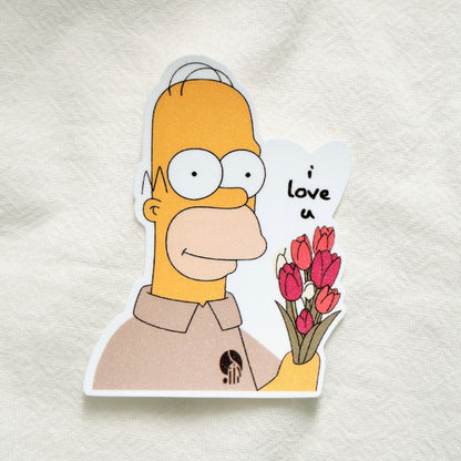The Simpsons x SanDots Workers (Homer Simpson) | Sticker Flake