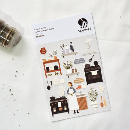 Your Chef is in the Kitchen Zone | Sticker Sheet