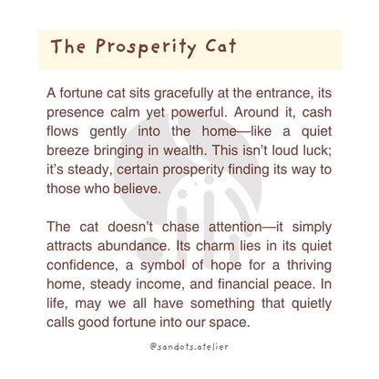 The Prosperity Cat | Pocket Mirror Badge