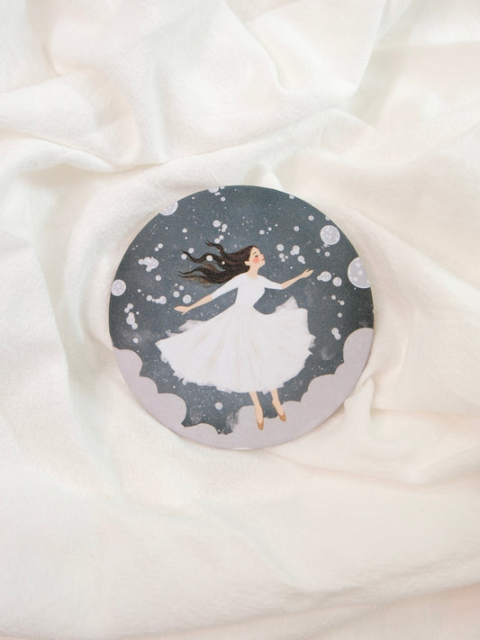 Let Yourself Pause | Pocket Mirror Badge