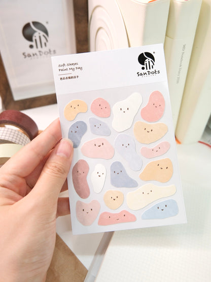 Soft Shapes Paint My Day | Sticker Sheet