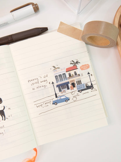 Walking Into the Old Street | Sticker Sheet