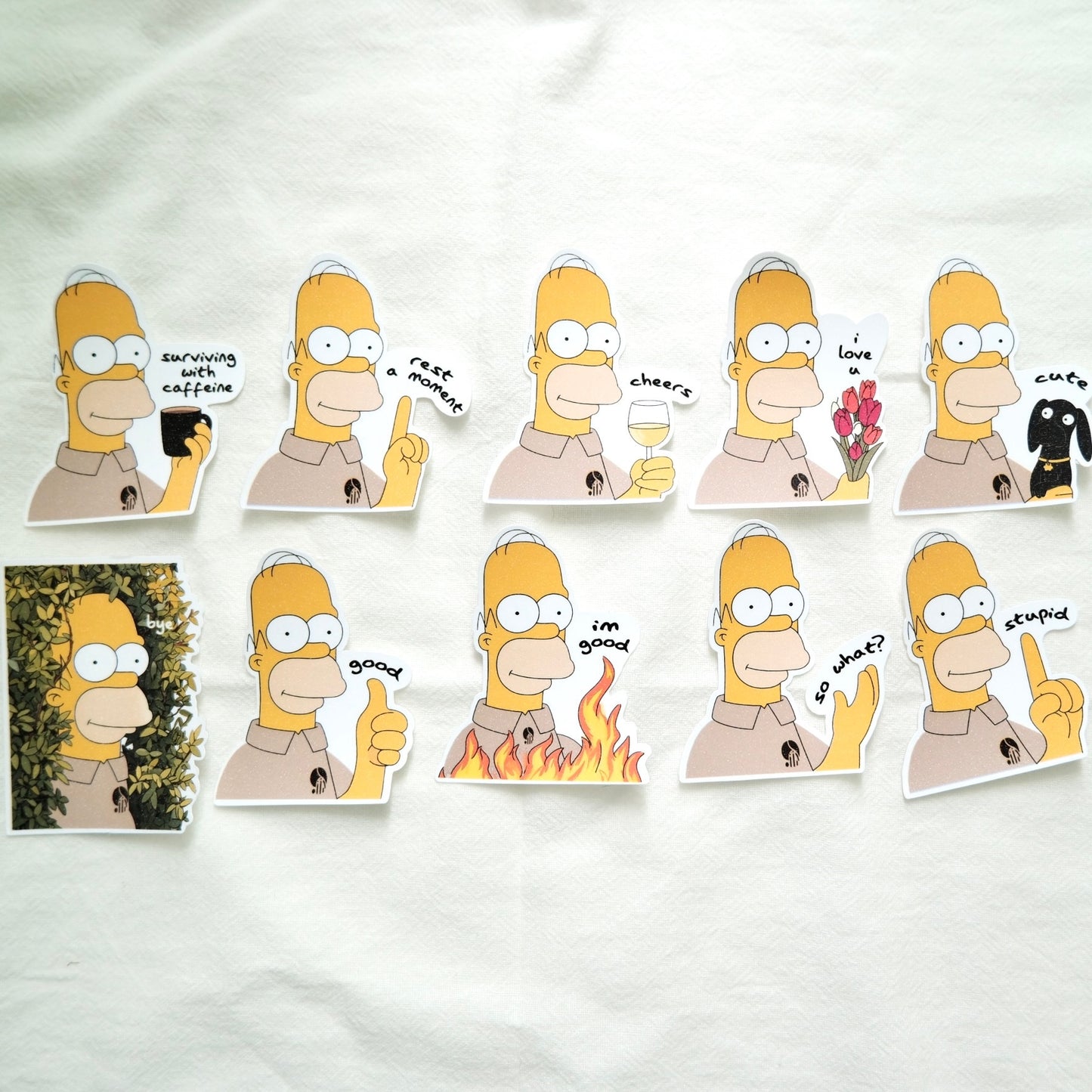 The Simpsons x SanDots Workers (Homer Simpson) | Sticker Flake