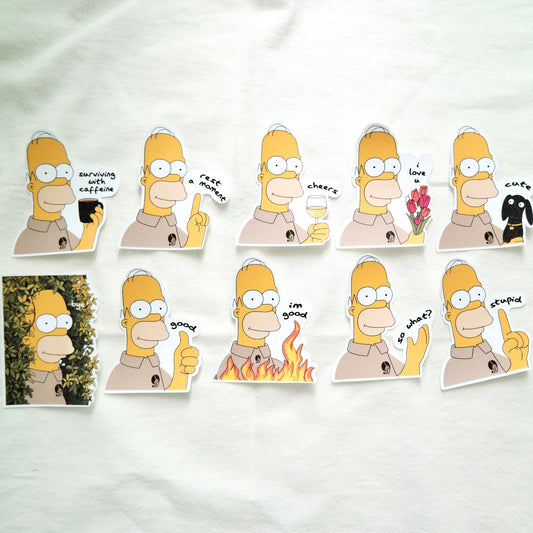 The Simpsons x SanDots Workers (Homer Simpson) | Sticker Flake