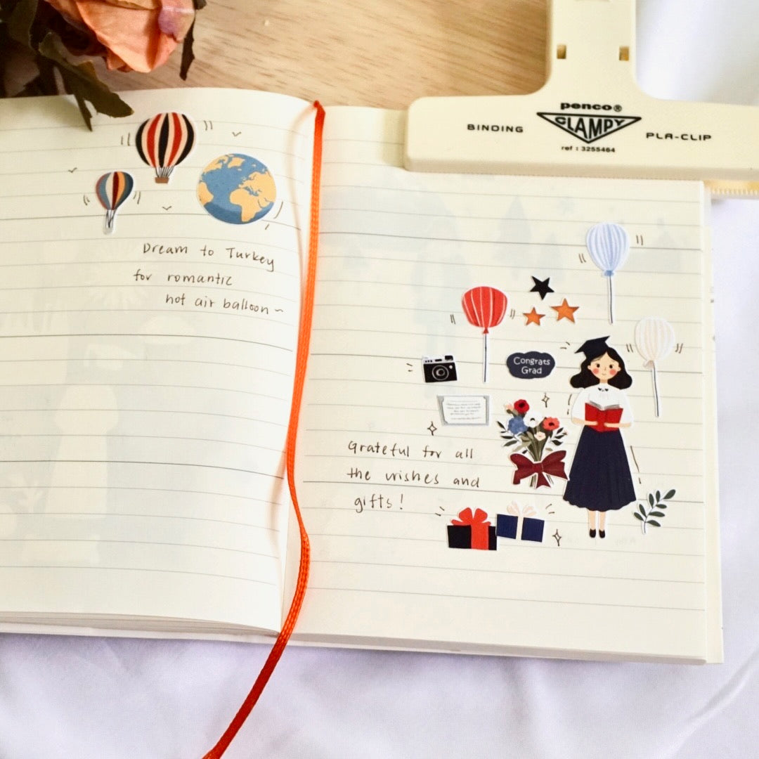 Congrats Grad, World Awaits You! | Sticker Sheet