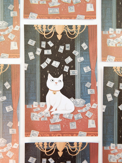 The Prosperity Cat| Postcard