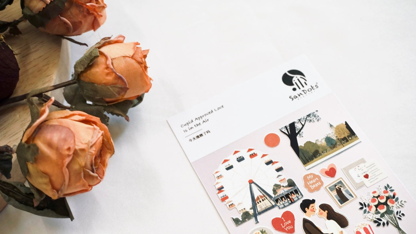 Cupid Approved Love is in the Air | Sticker Sheet
