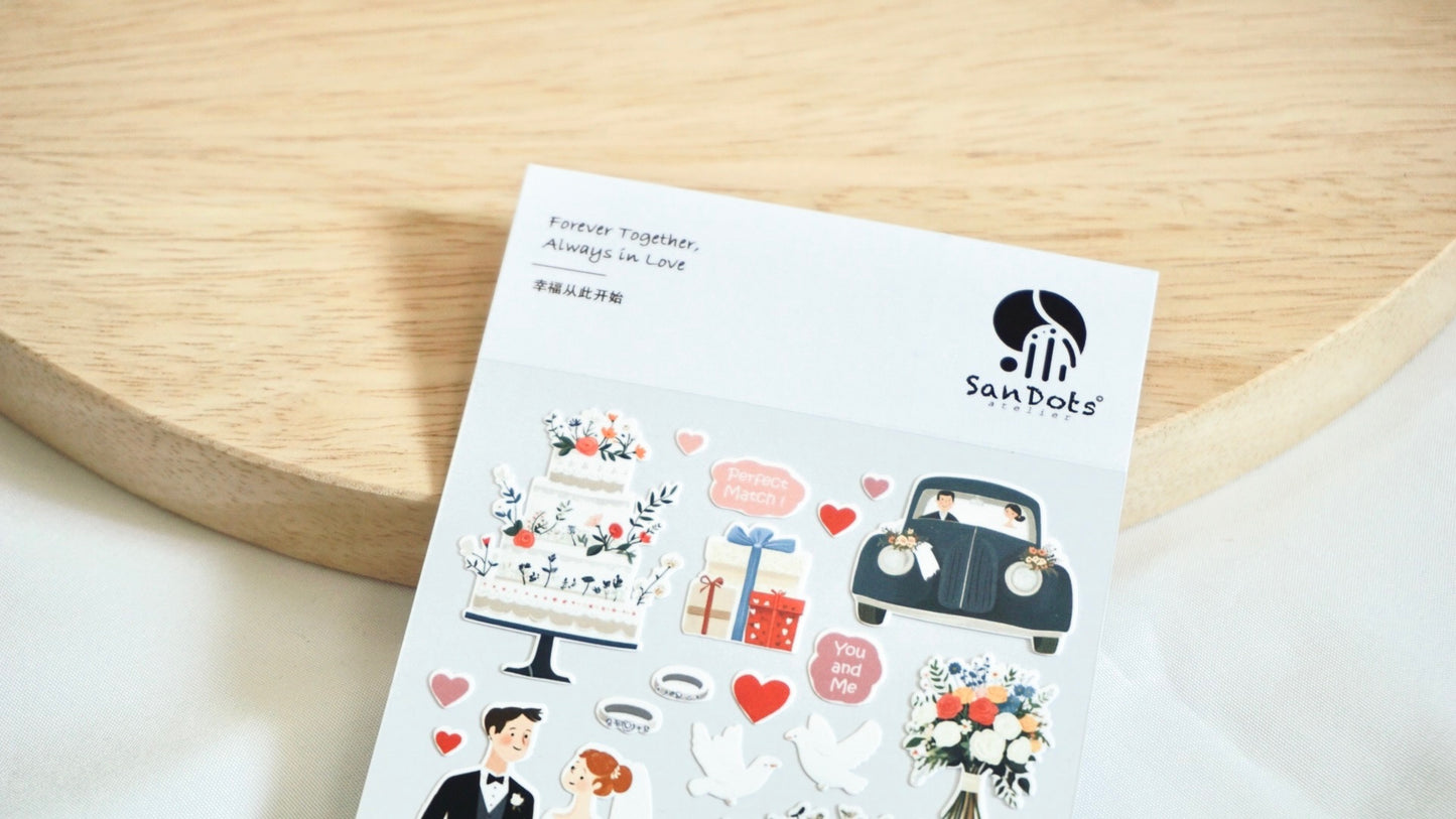 Forever Together, Always in Love | Sticker Sheet