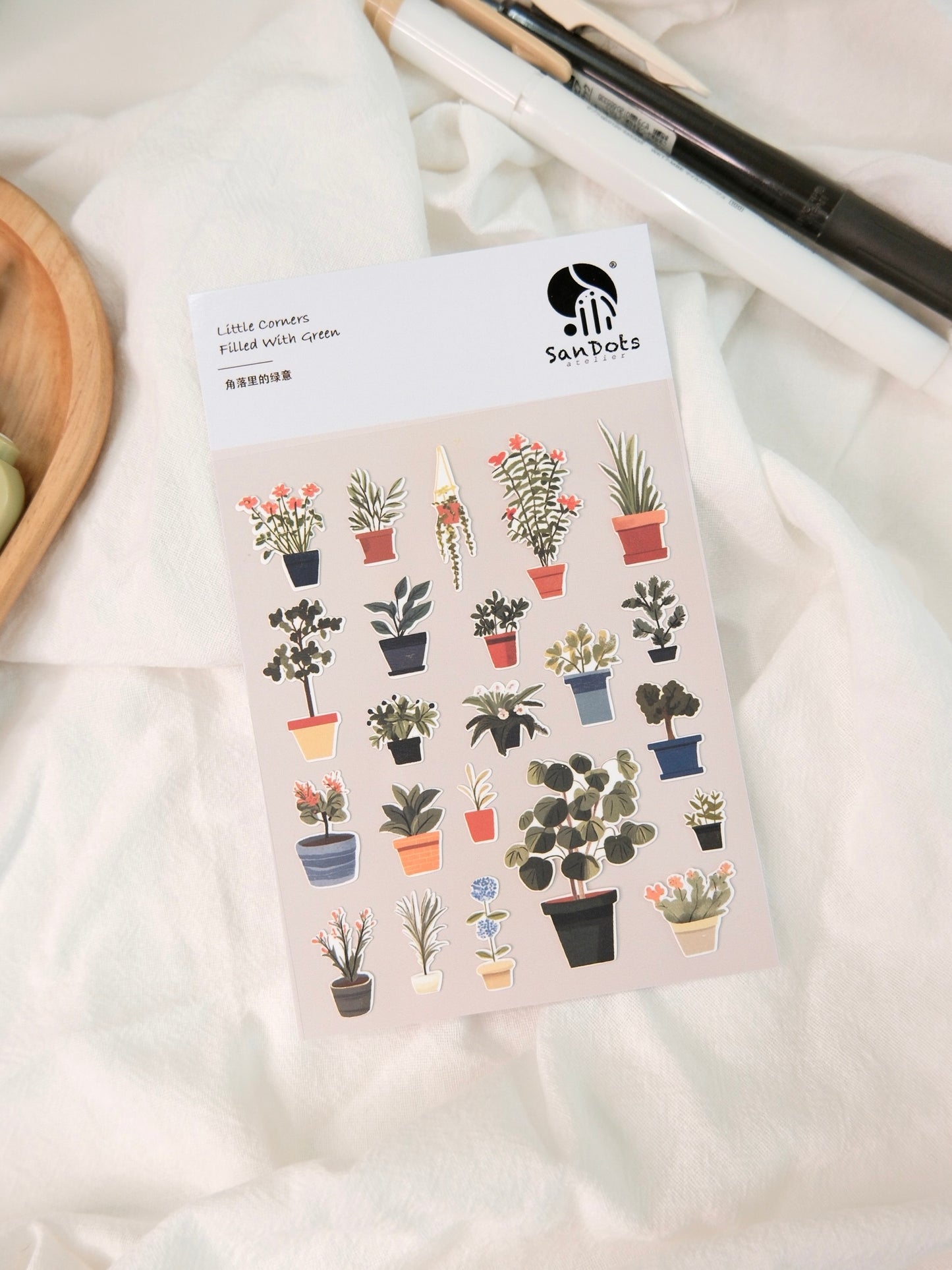 Little Corners Filled With Green | Sticker Sheet