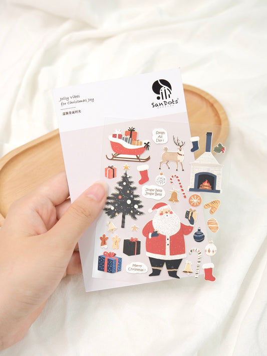 Jolly Vibes for Christmas Joy | Sticker Sheet