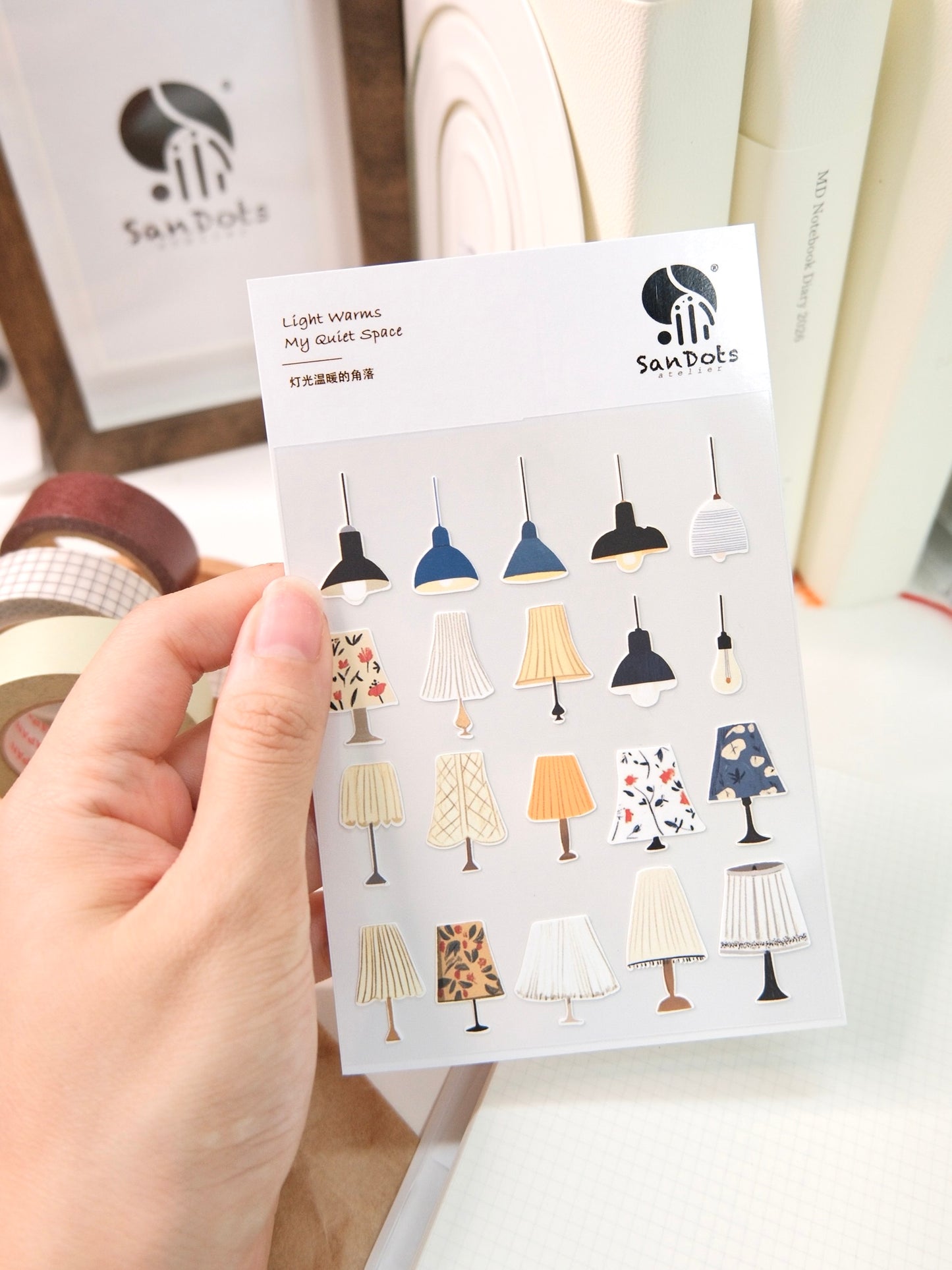 Light Warms My Quiet Space | Sticker Sheet