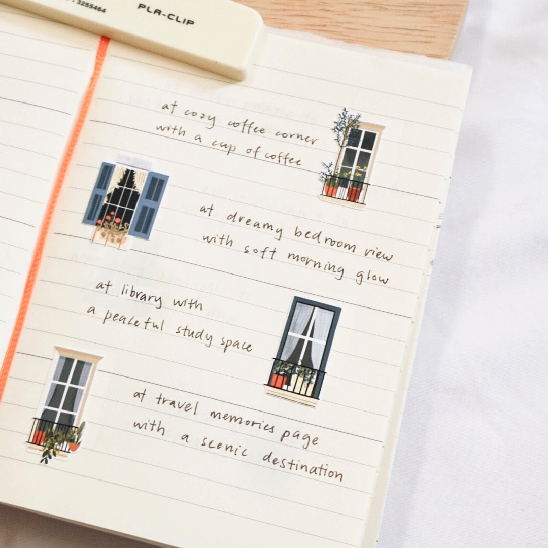 Serene Windows, Stories Beyond Glass | Sticker Sheet