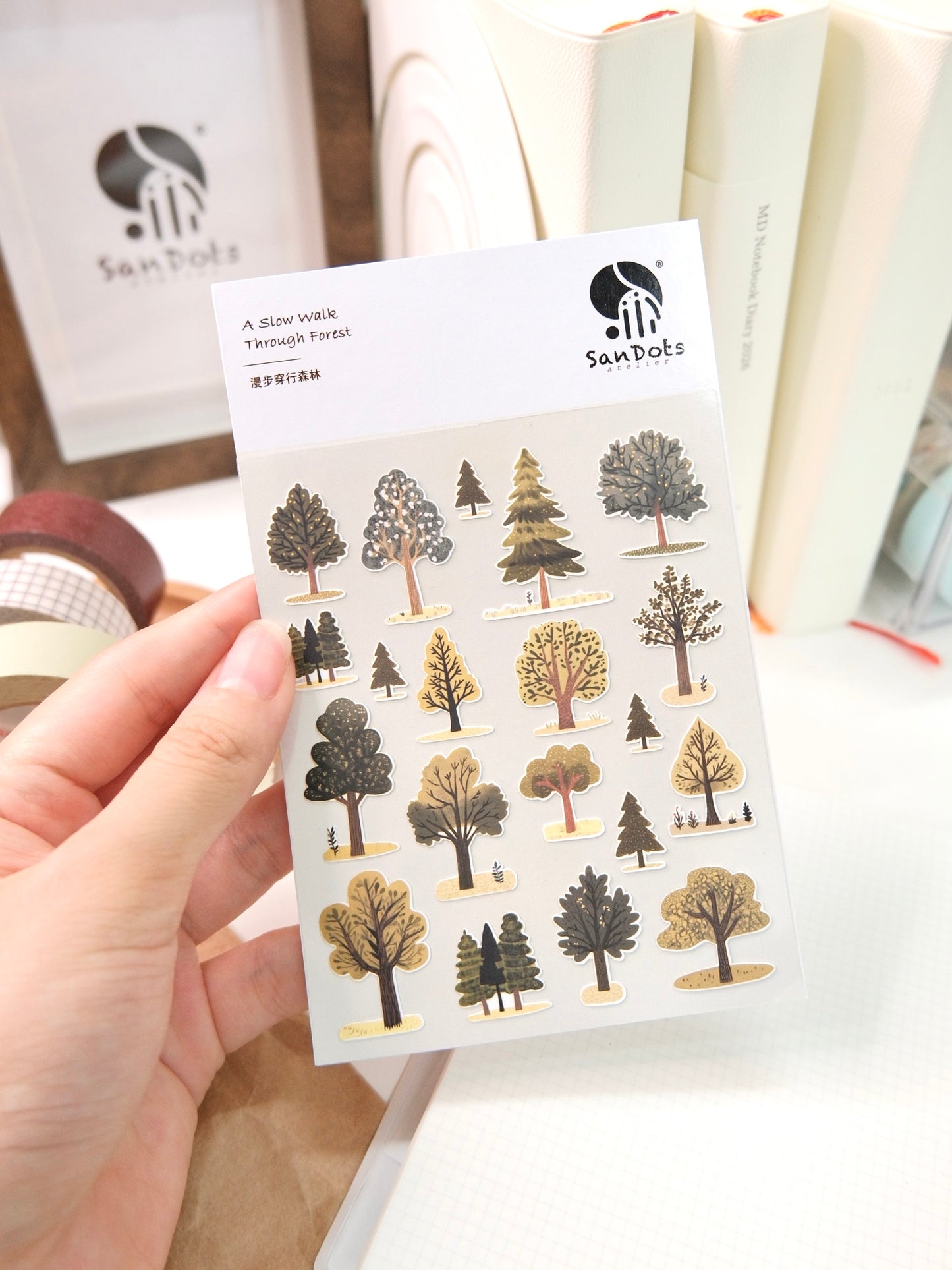 A Slow Walk Through Forest | Sticker Sheet