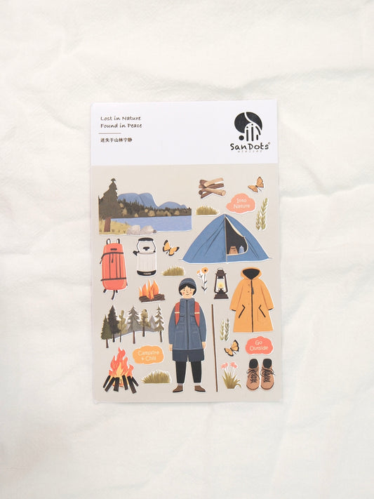 Lost in Nature, Found in Peace | Sticker Sheet