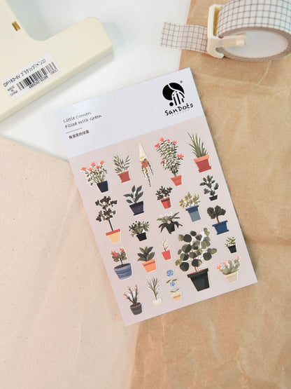 Little Corners Filled With Green | Sticker Sheet