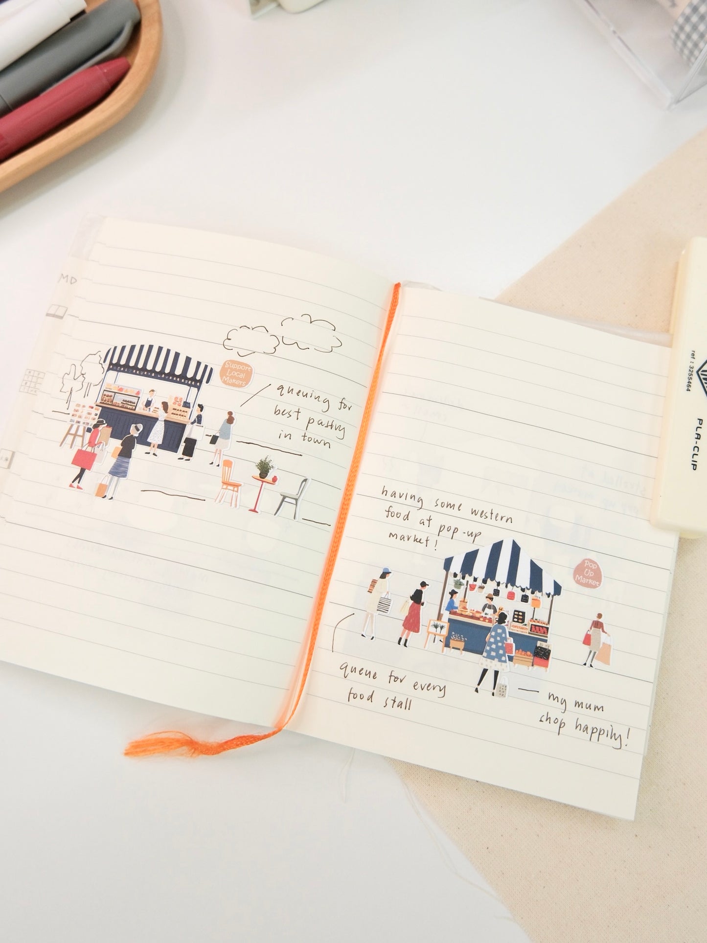Weekend Pop-Up Market Vibes | Sticker Sheet