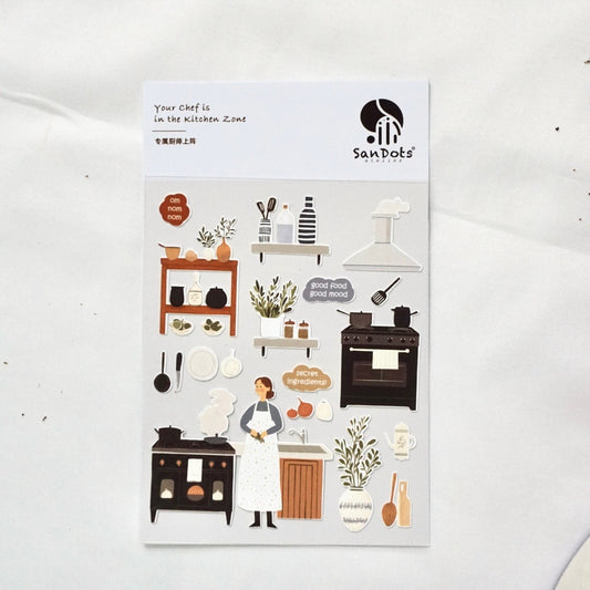 Your Chef is in the Kitchen Zone | Sticker Sheet