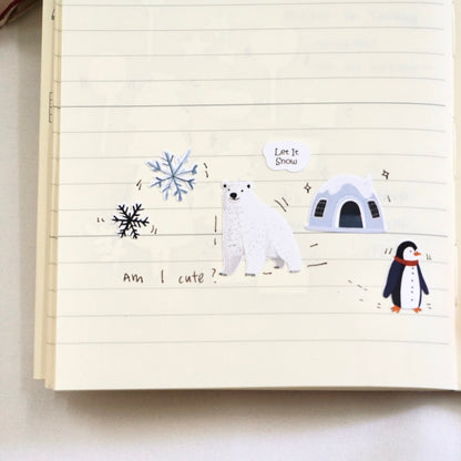 Warm Moments Walking in Snow | Sticker Sheet