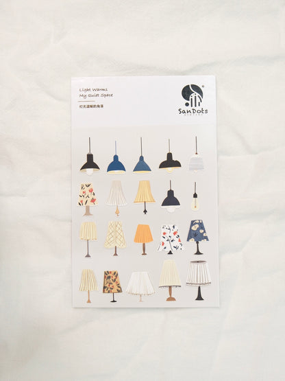 Light Warms My Quiet Space | Sticker Sheet
