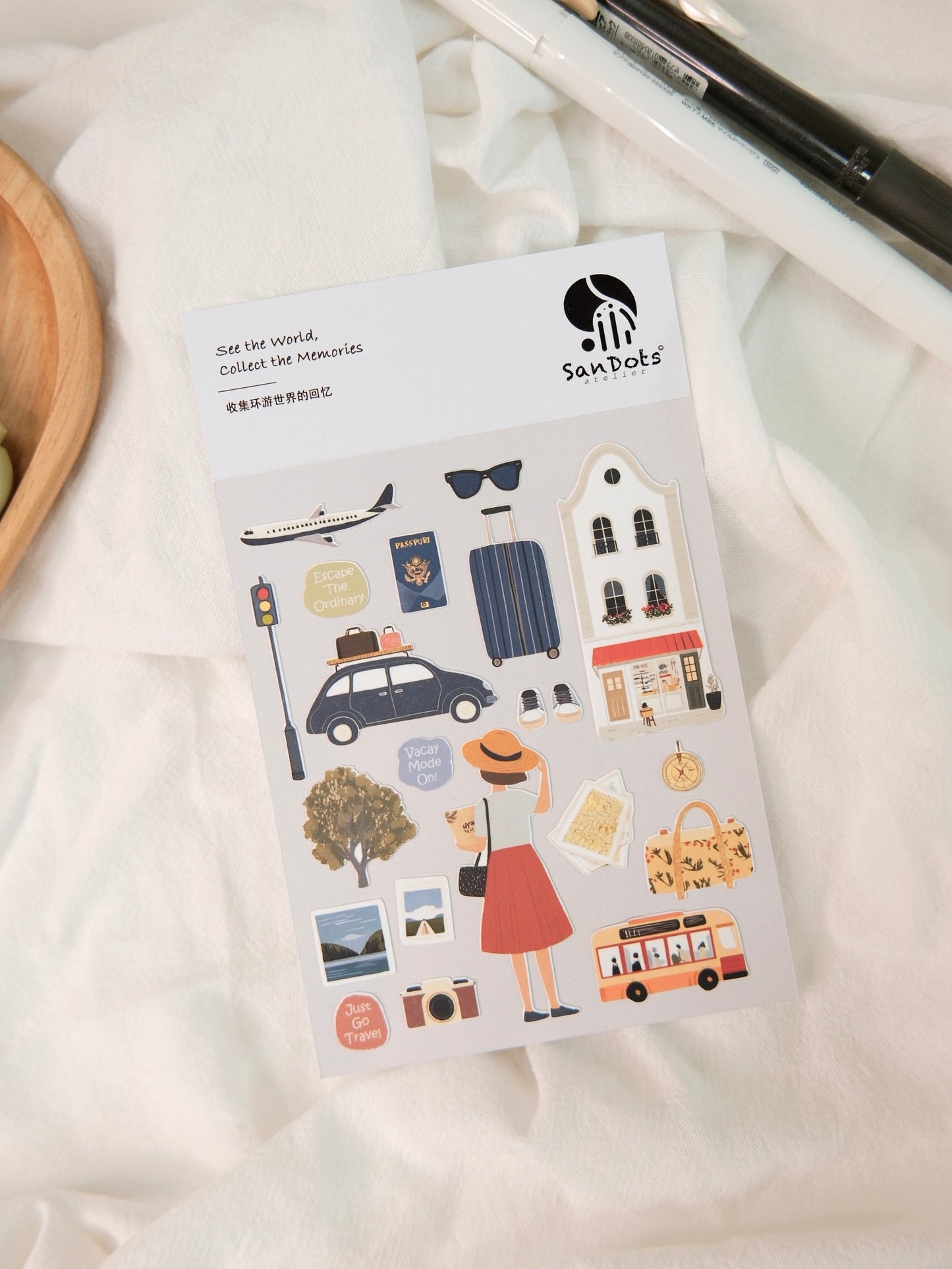 See the World, Collect the Memories | Sticker Sheet