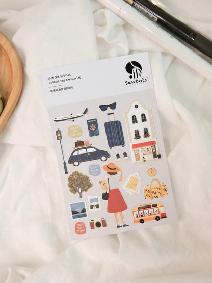 See the World, Collect the Memories | Sticker Sheet
