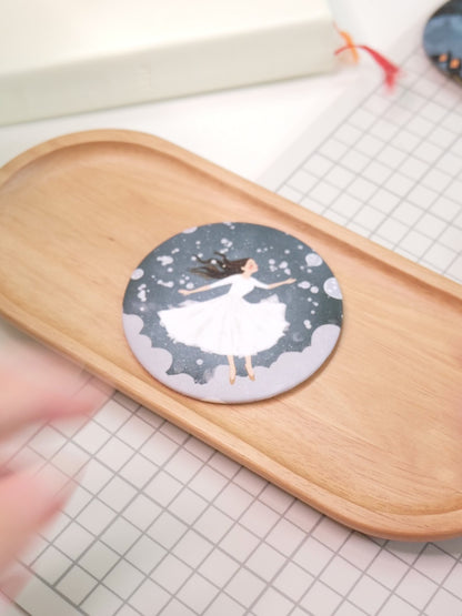 Let Yourself Pause | Pocket Mirror Badge