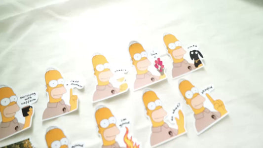 The Simpsons x SanDots Workers (Homer Simpson) | Sticker Flake